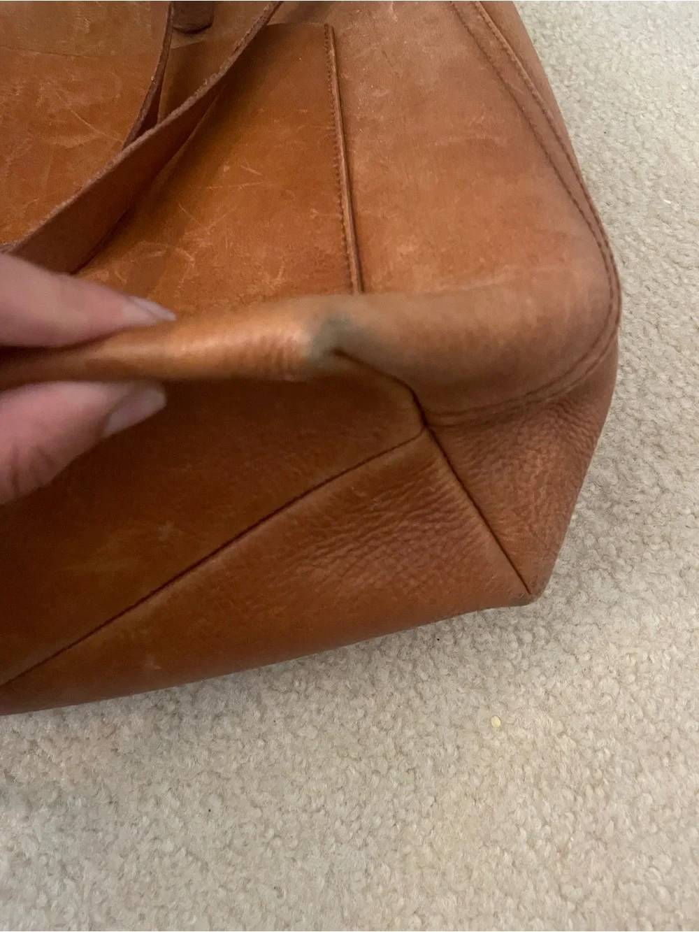 Monogrammed Madewell Leather Bag